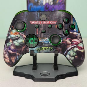 Equipo de Héroes de las Tortugas Ninja - LED RGB - Mando inalámbrico personalizado para Xbox o PC