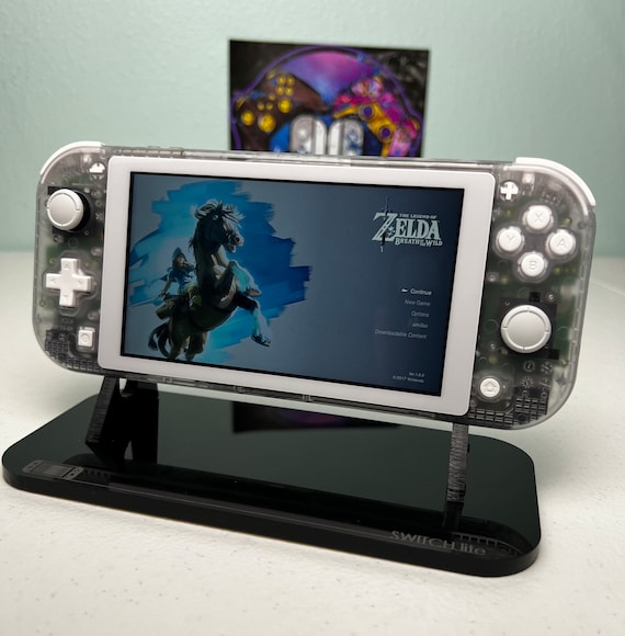 Nintendo Switch Lite ダーククリア Transparent Clear - White Accents - Custom Switch Lite - Etsy