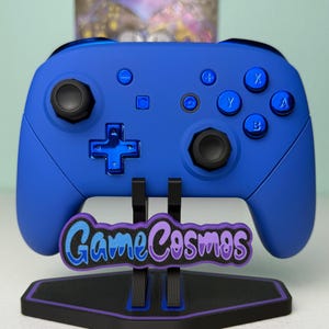 Deep Blue - Chrome Blue Accents - Wireless Pro Controller for The Switch Or PC