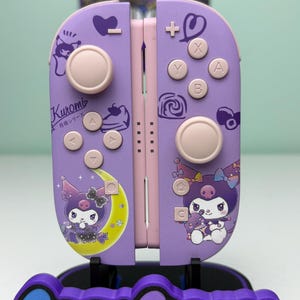 Kawaii Violet Theme - Süßer Cartoon - Custom Joycon 2 für Nintendo Switch 2