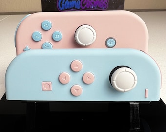 【美品】カスタムJoy-con　BLACK×PINKメタリック 美品】カスタムJoy-con BLACK×PINKメタリック Custom Soft-touch