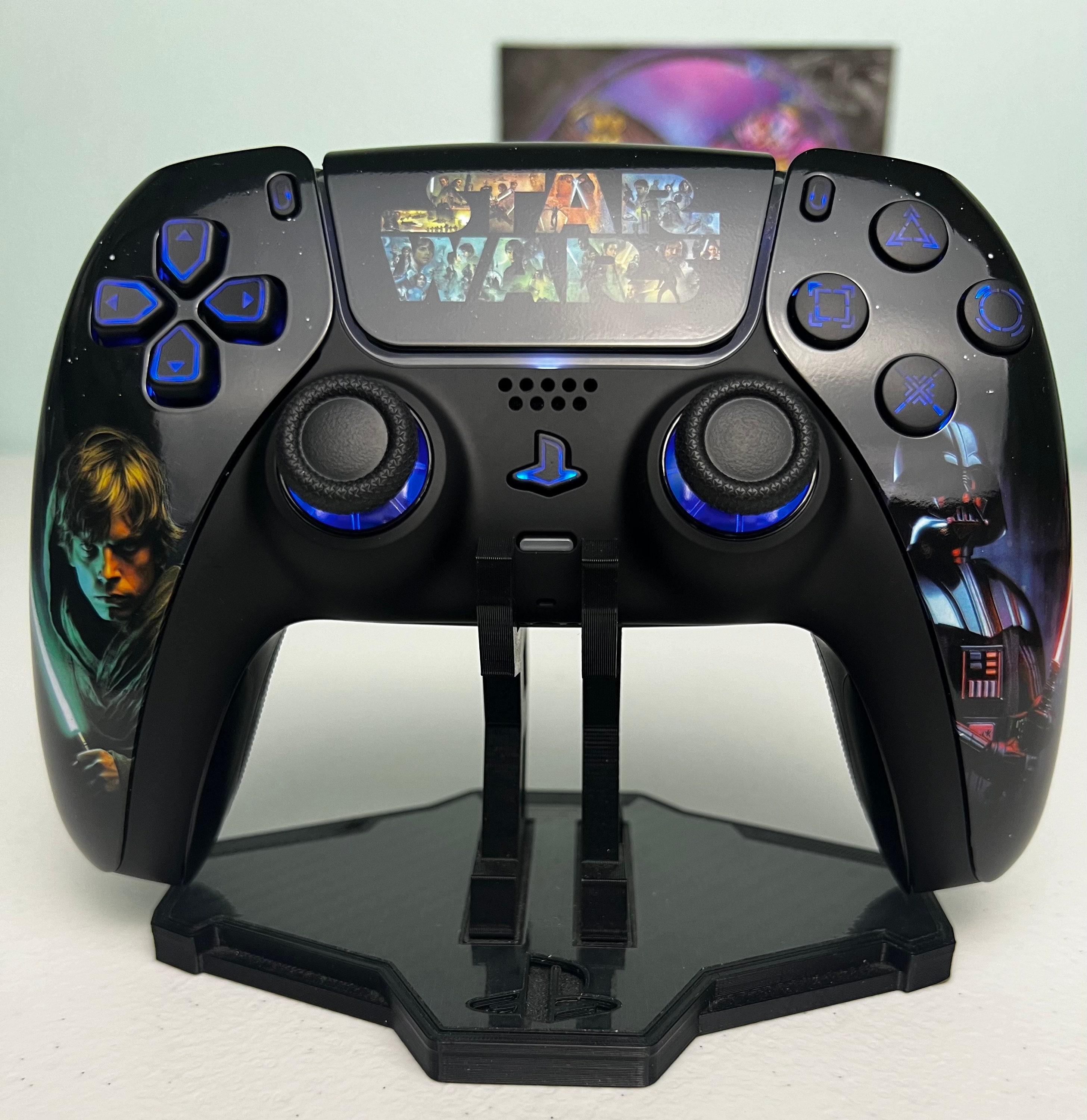 PS5★カスタム★カスタマイズ★ワイヤレス★コントローラ★ジャンク★中古★LED Science Fiction - Stars and Space - RGB LED - Custom Wireless