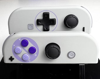 SNES Super Nintend Inspired - Soft Touch - Custom Joycons for the Nintend Switch