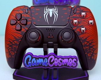 Comic Book Superhero Spider - RGB LED - Custom Wireless Controller For PS5 Or PC