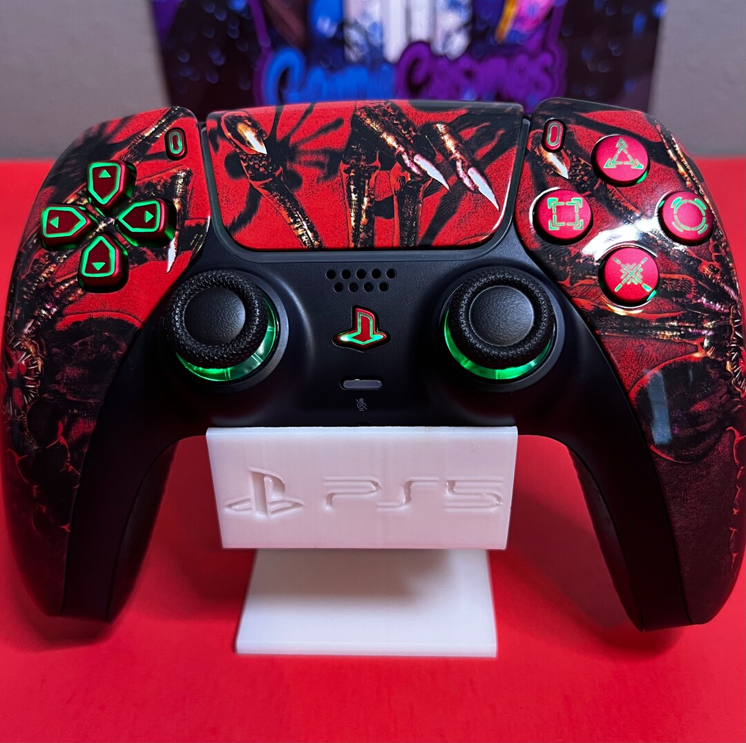 Lastone Norestock Alien RGB LED Custom Wireless Controller for PS5 or ...