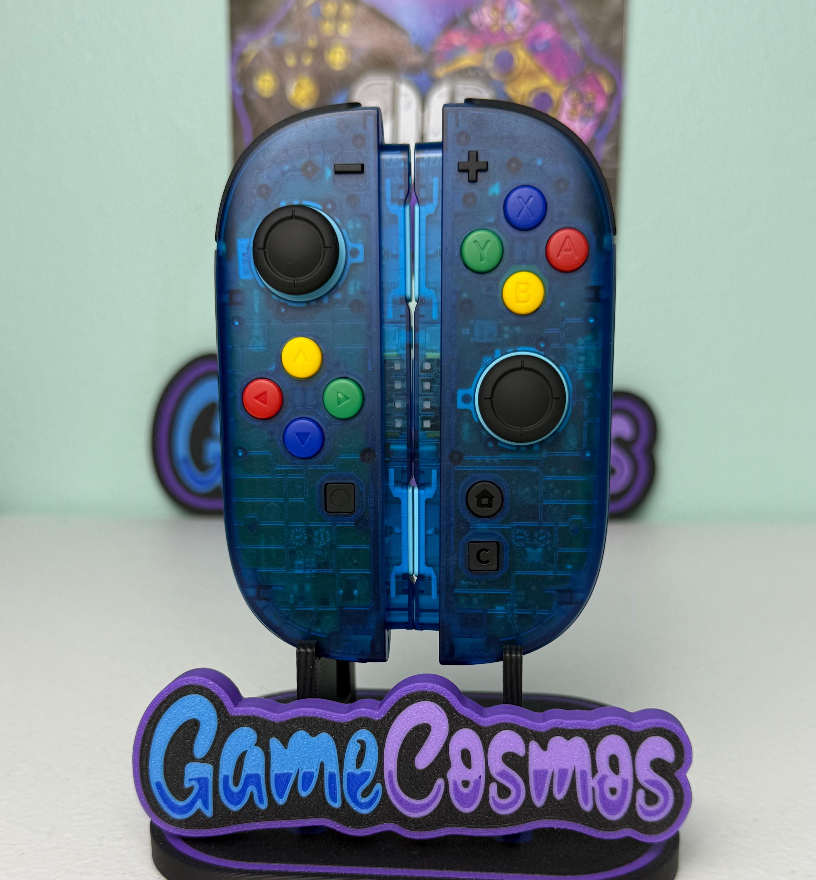 Clear Blue - Colorful ABXY - Custom Joycon 2 for the Nintendo