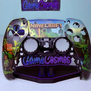 Virtual Sandbox Gaming - RGB LED - Custom Wireless Controller for PS5 Or PC FACEPLATE + TOUCHPAD