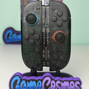 Transparent Smoke - Black Accents - Custom Joycon 2 for the Nintendo Switch 2