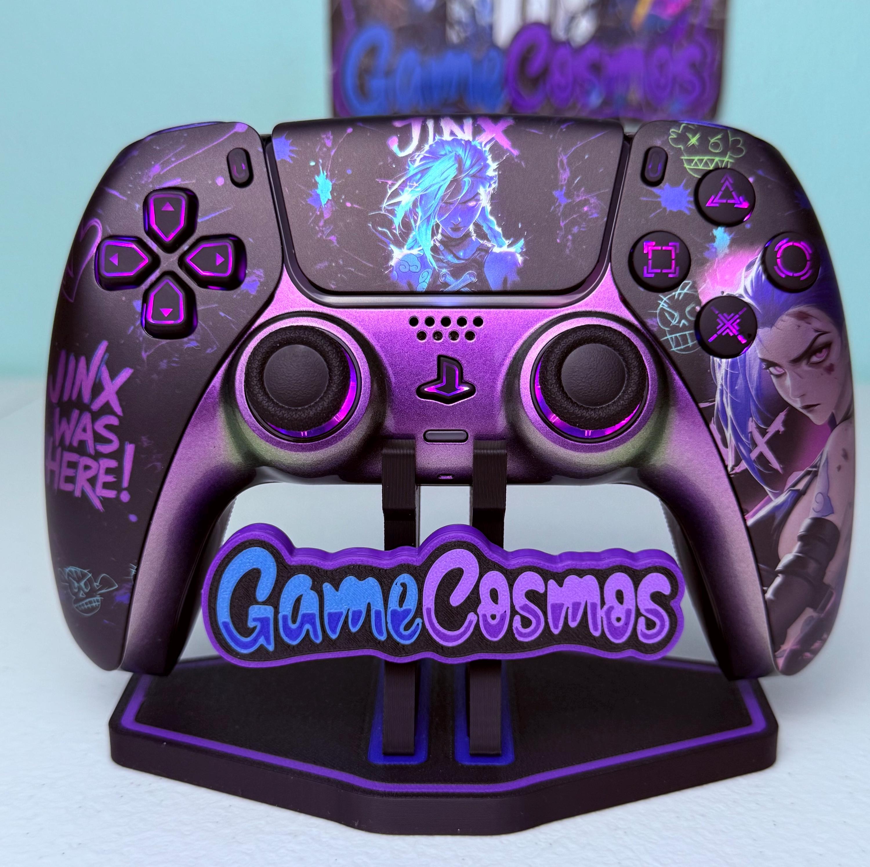 Jinx Arcane LoL - RGB LED - PS5またはPC用カスタムワイヤレス