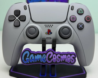 Custom Retro PS Theme - Original Gray - Custom Wireless Controller for PS5 Or PC