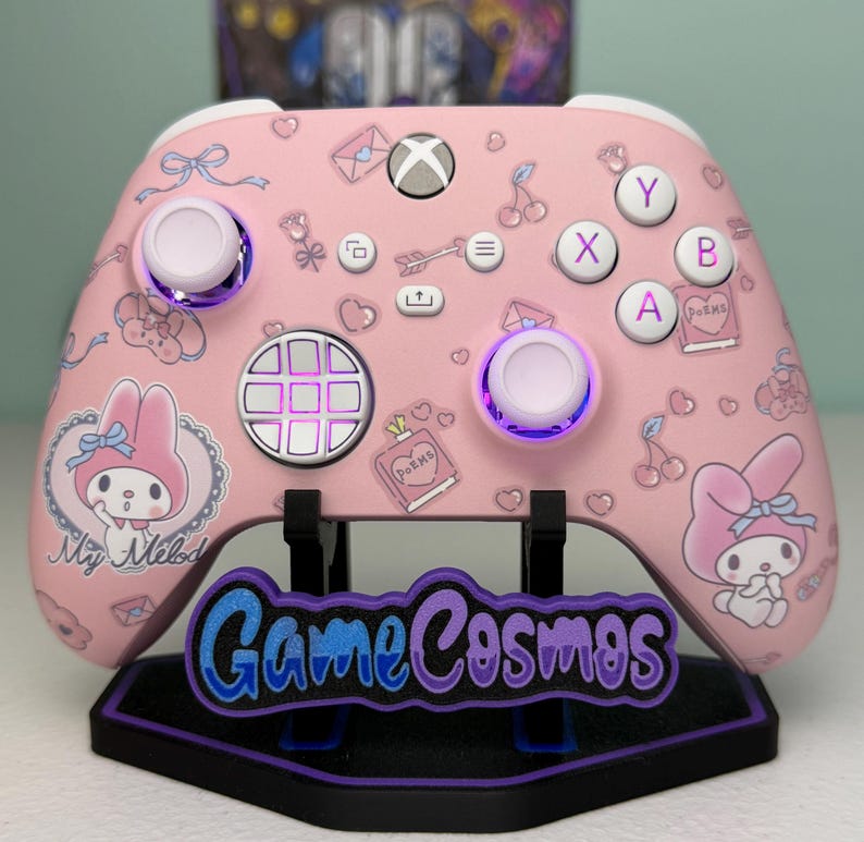 Cute Cartoon Bunny - RGB LED - Custom Wireless Controller for Xbox or ...