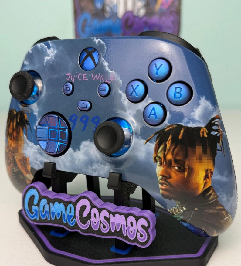 Juice WRLd - Glossy Finish - RGB LED - Custom Wireless Controller for Xbox Or PC image 3