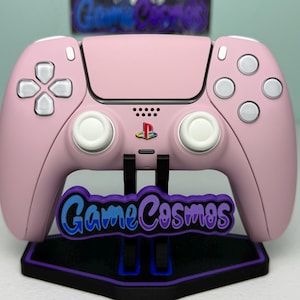 Pastell Sakura Rosa - Genomskinliga Vita Jelly Buttons - Anpassad Trådlös Handkontroll för PS5 eller PC