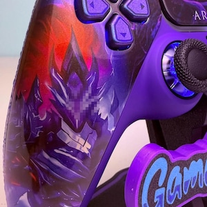 Anime Manga Leveling - Glossy Finish - RGB LED - Custom Wireless Controller for PS5 Or PC image 6