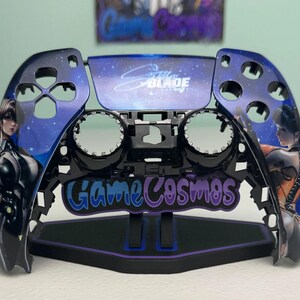 Eve Blade - LED RGB - Acabado brillante - Mando inalámbrico personalizado para PS5 o PC FACEPLATE + TOUCHPAD
