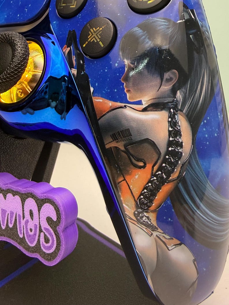 Eve Blade - LED RGB - Acabado brillante - Mando inalámbrico personalizado para PS5 o PC imagen 5