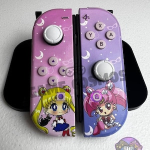 Kawaii Chibi  - Cute Anime - RGB LED - Custom Joycons for the Nintend Switch
