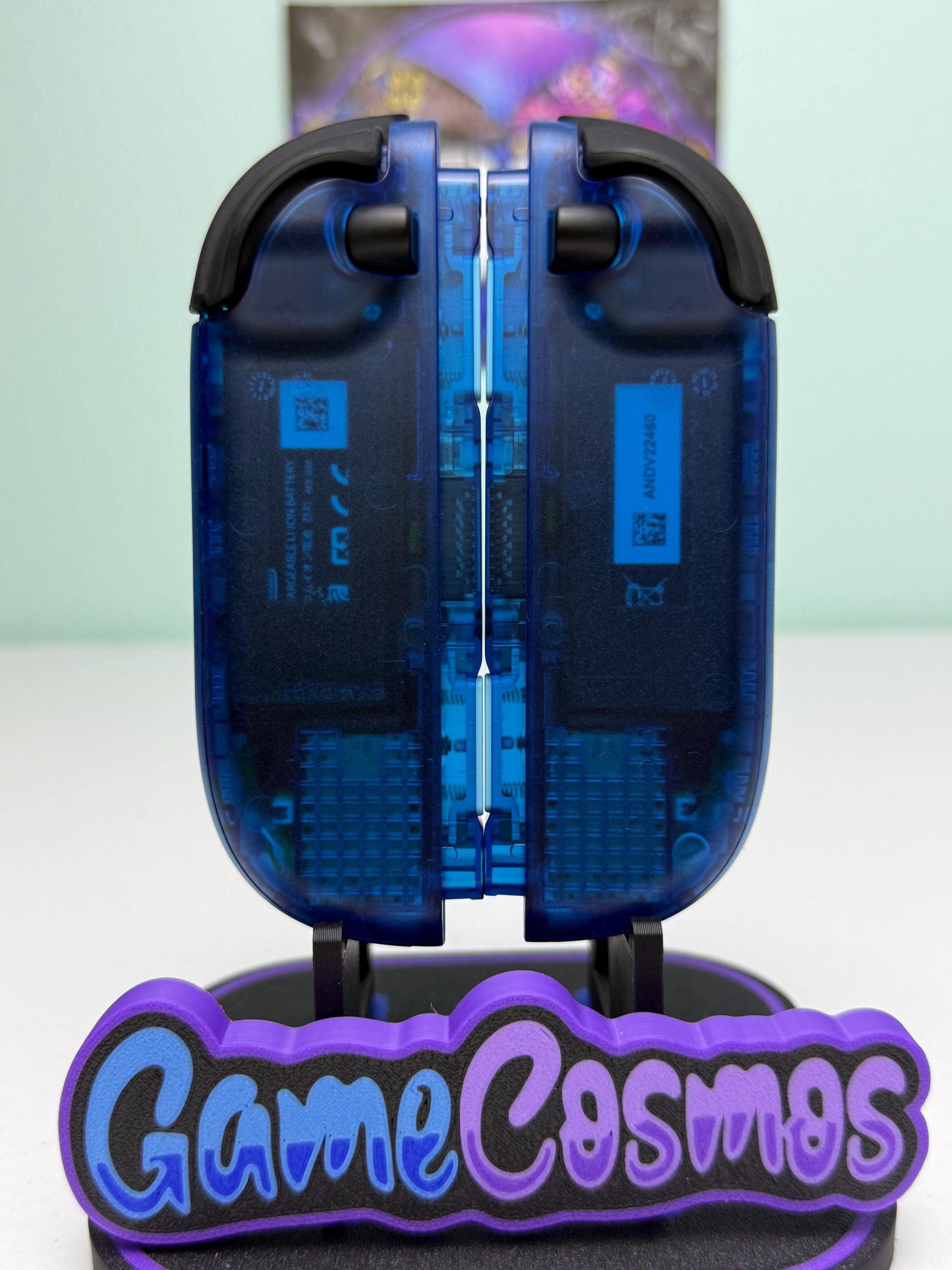 Clear Blue - Black Accents - Custom Joycon 2 for the Nintendo