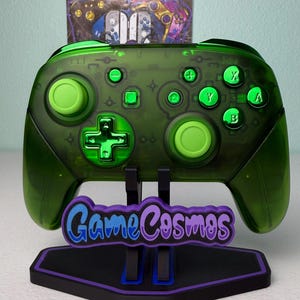Clear Green - Chrome Green Accents - Wireless Pro Controller for The Switch Or PC