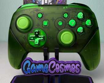 Clear Green - Chrome Green Accents - Wireless Pro Controller for The Switch Or PC