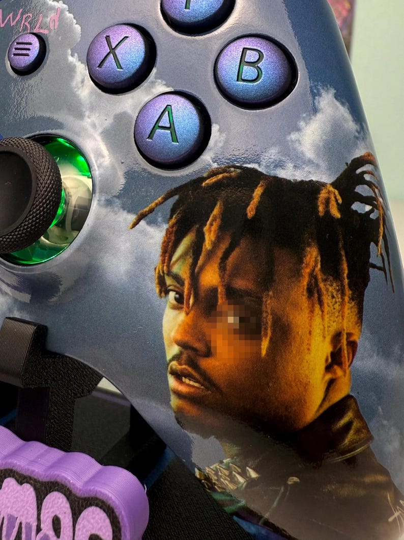 Juice WRLd - Glossy Finish - RGB LED - Custom Wireless Controller for Xbox Or PC image 4