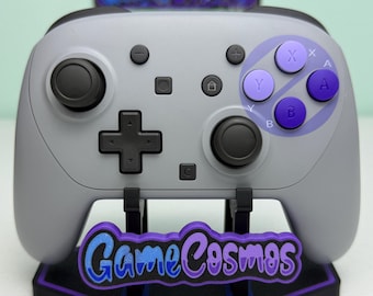 SNES Style - Black Accents - Wireless Pro 2 Controller for The Switch 2 Or PC