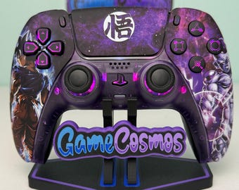 Anime Manga Good Vs Evil - Atomic Purple - RGB LED - Custom Wireless Controller for PS5 Or PC