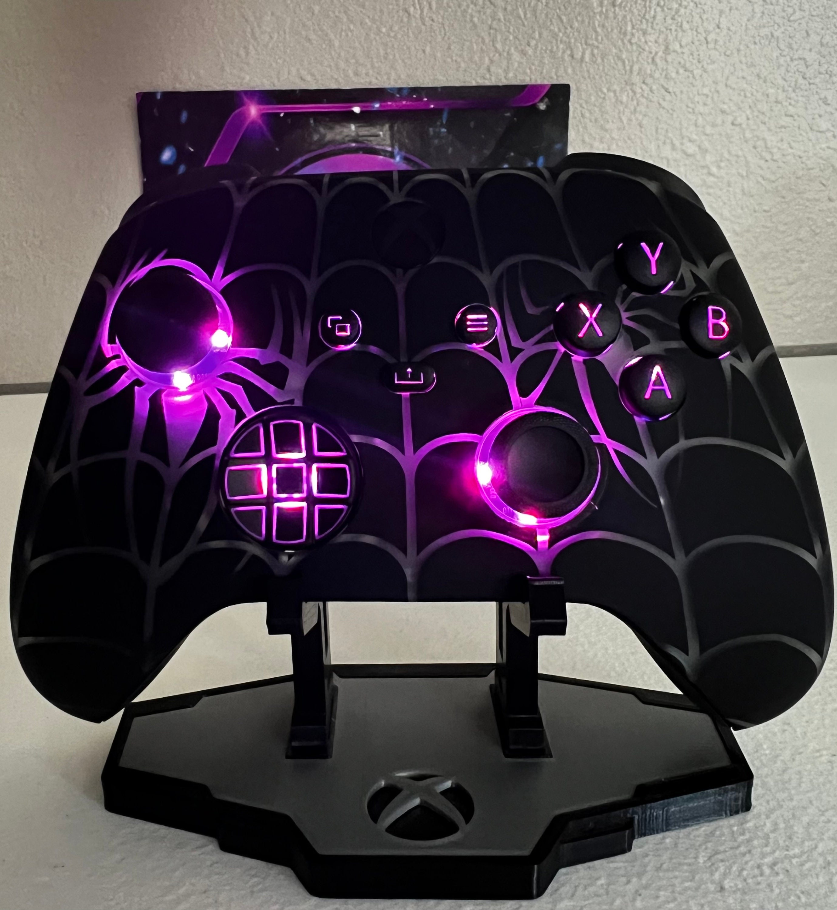 Spiderweb Theme - RGB LED - Custom Wireless Controller for Xbox or PC ...