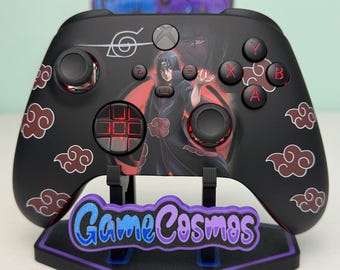 Anime Manga - Red Clouds - RGB LED - Custom Wireless Controller for Xbox or PC