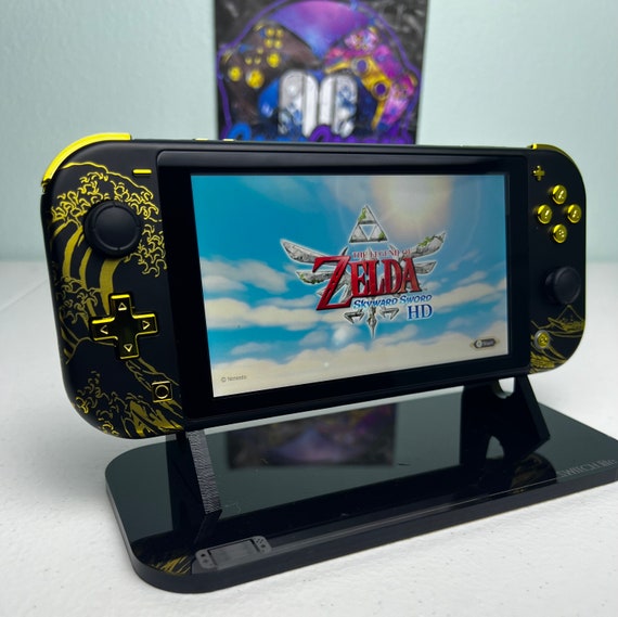 Great Wave Kanagawa Matte Finish - Gold and Black - Custom Switch
