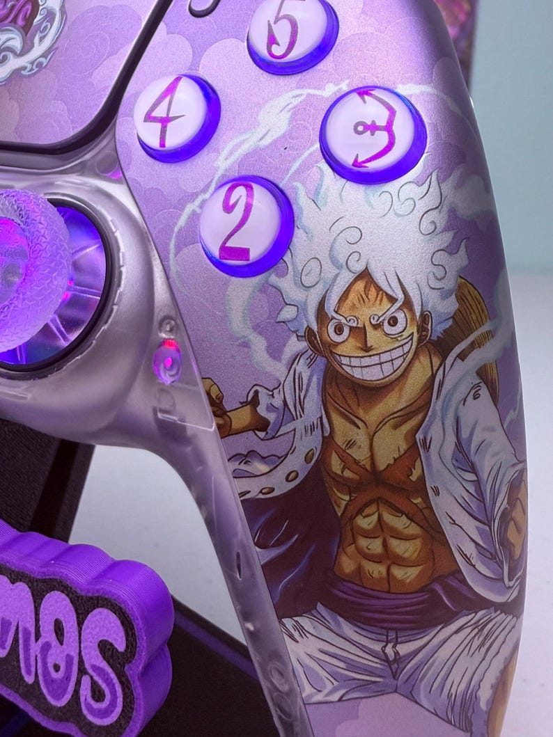 Mythical Zoan Awakening - Anime Manga - RGB LED - Custom Wireless Controller for PS5 Or PC image 4