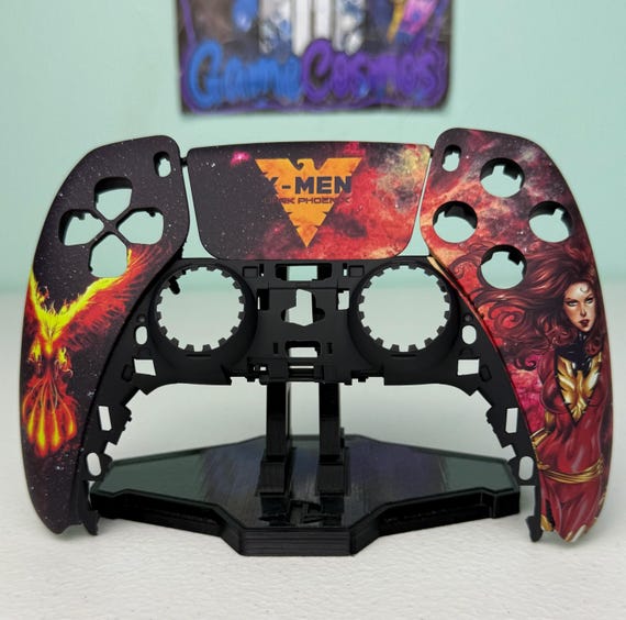 Dark Phoenix Mutant - RGB LED - Custom Wireless Controller for PS5