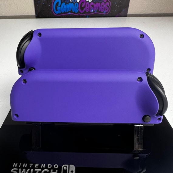 Soft Touch Deep Purple - DPAD Colored ABXY - Custom Joycons for