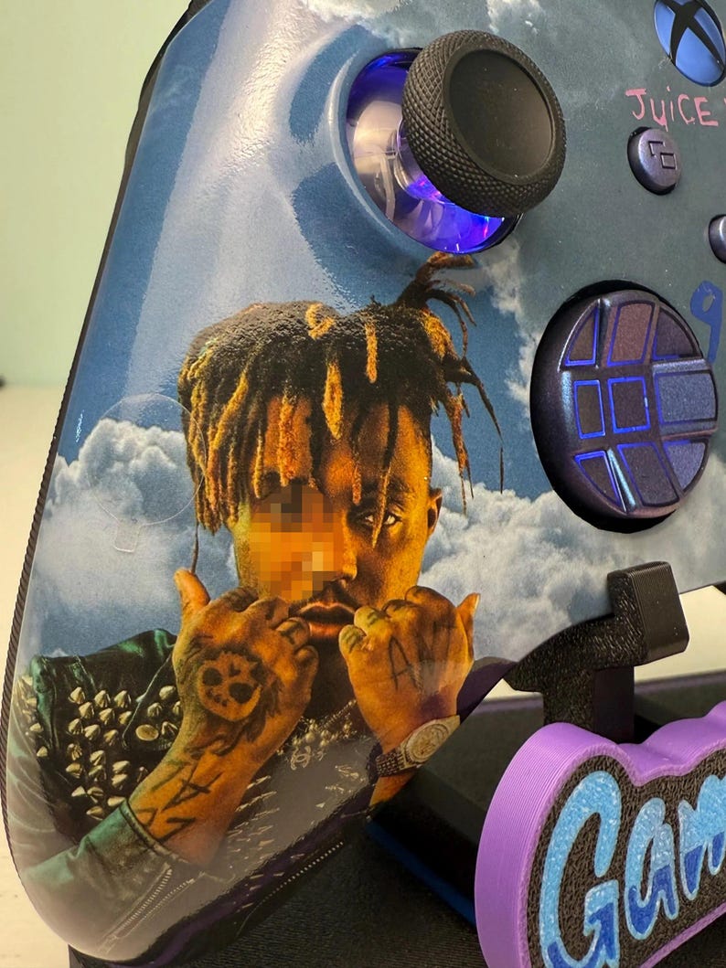 Juice WRLd - Glossy Finish - RGB LED - Custom Wireless Controller for Xbox Or PC image 6