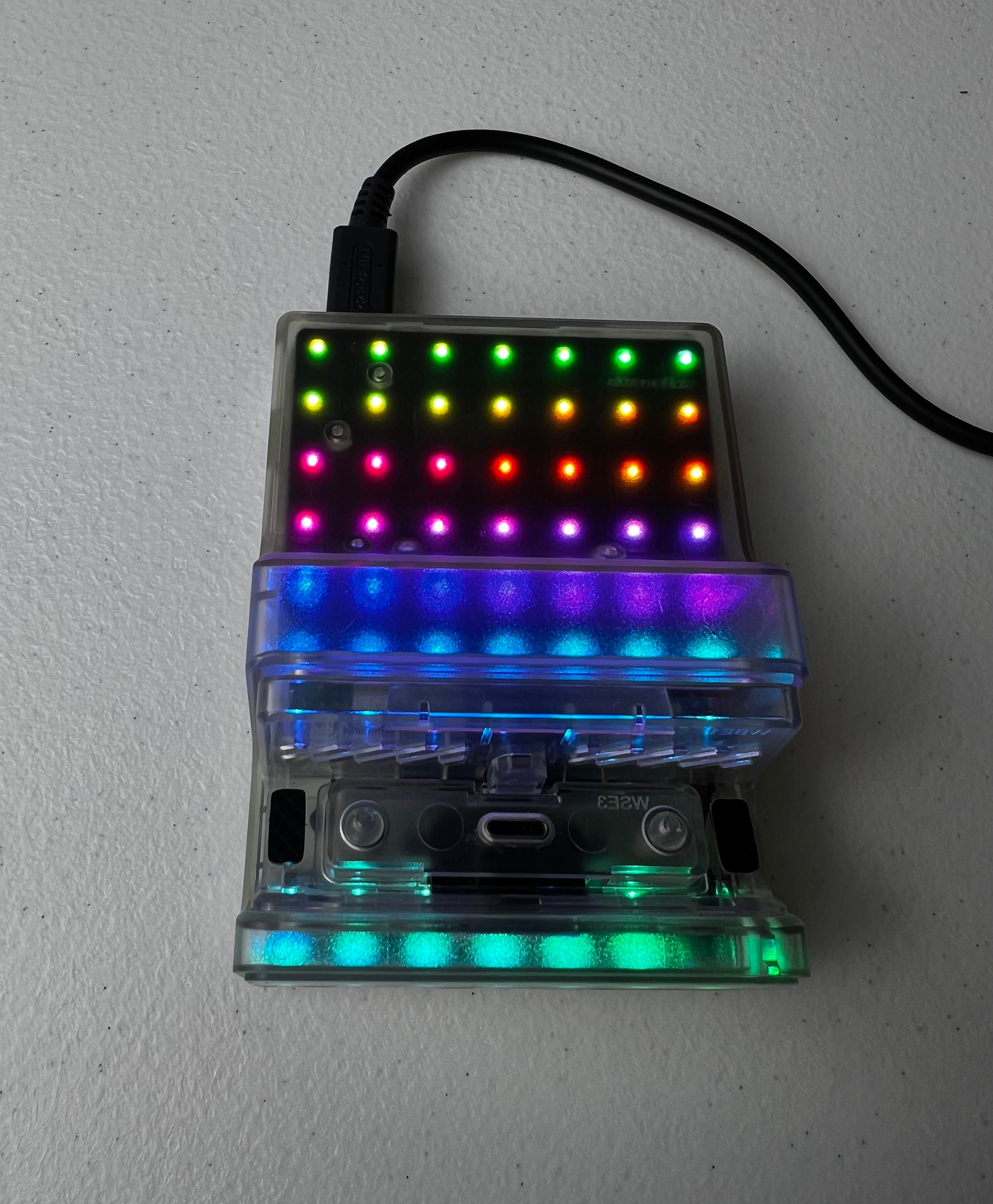 Transparent Clear - RGB LED - Custom TV Docking Station for Switch / Switch oLED