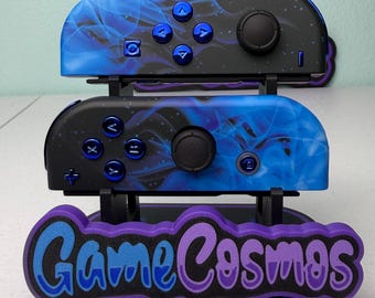 Last One - NO RESTOCK - Blue Flame - Custom joycon for the Nintend Switch