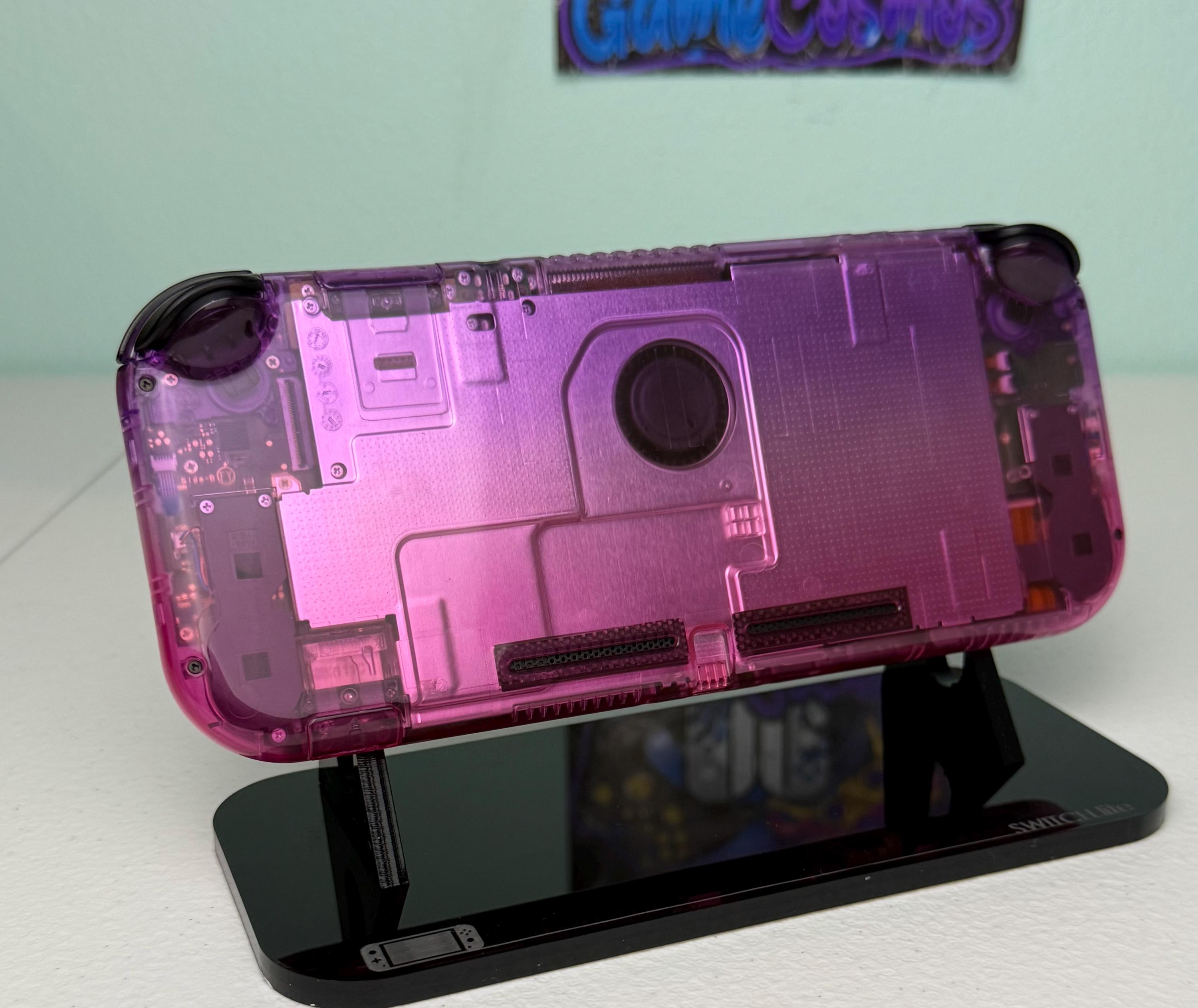 Two-tone Purple Pink - Glossy Gradient Transparent - Custom Switch