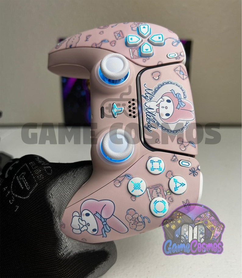 Cute Cartoon Theme - RGB LED - Sakura Pink - Custom Wireless Controller ...