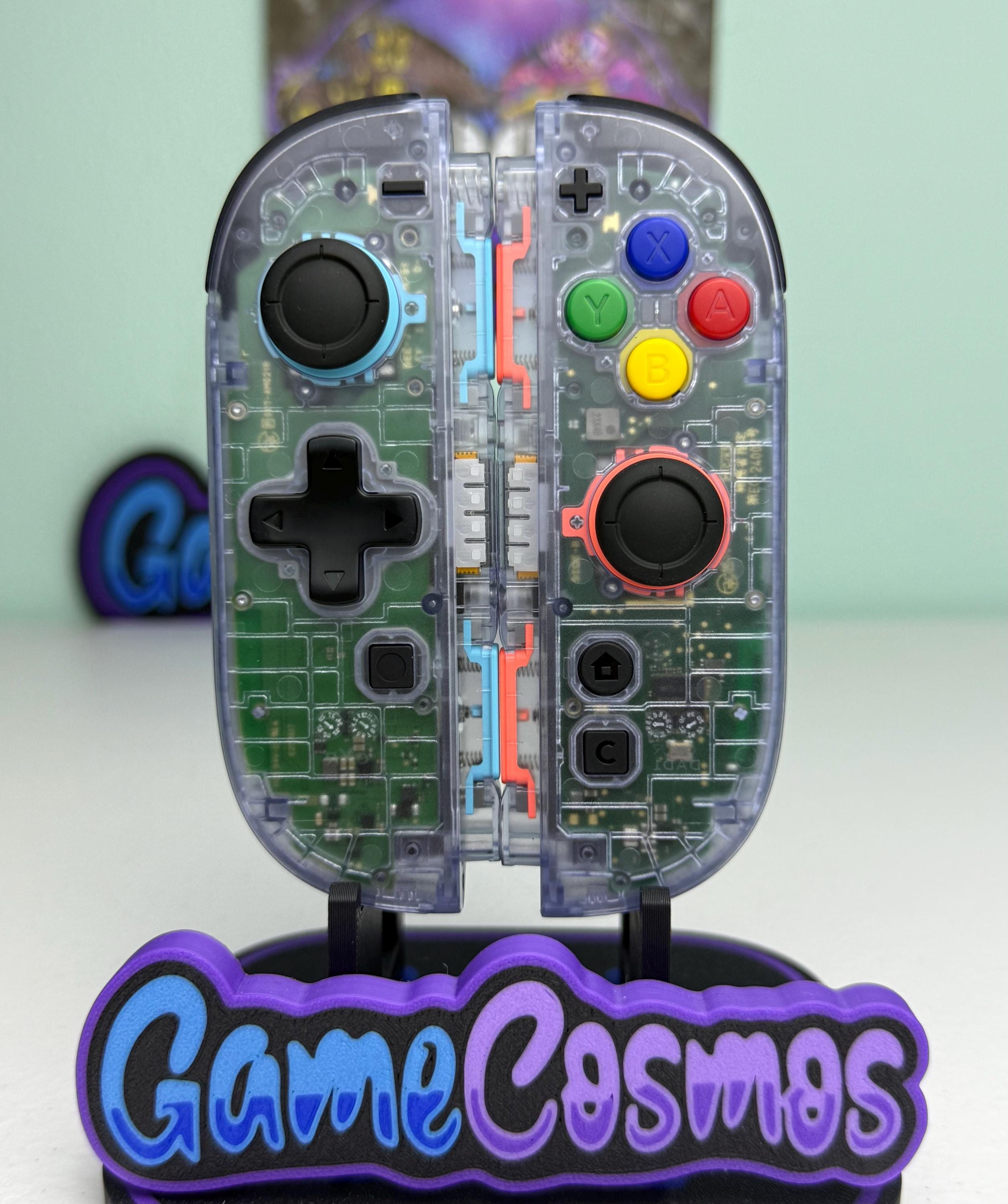 Glacier Blue DPAD - Colored Accents - Custom Joycon 2 for the