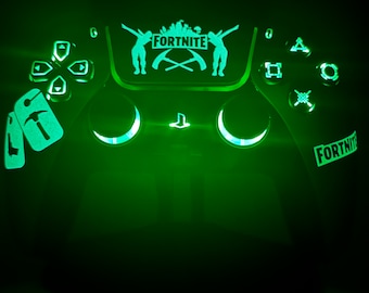Glow In The Dark - RGB LED - Custom Wireless Controller for PS5 Or PC