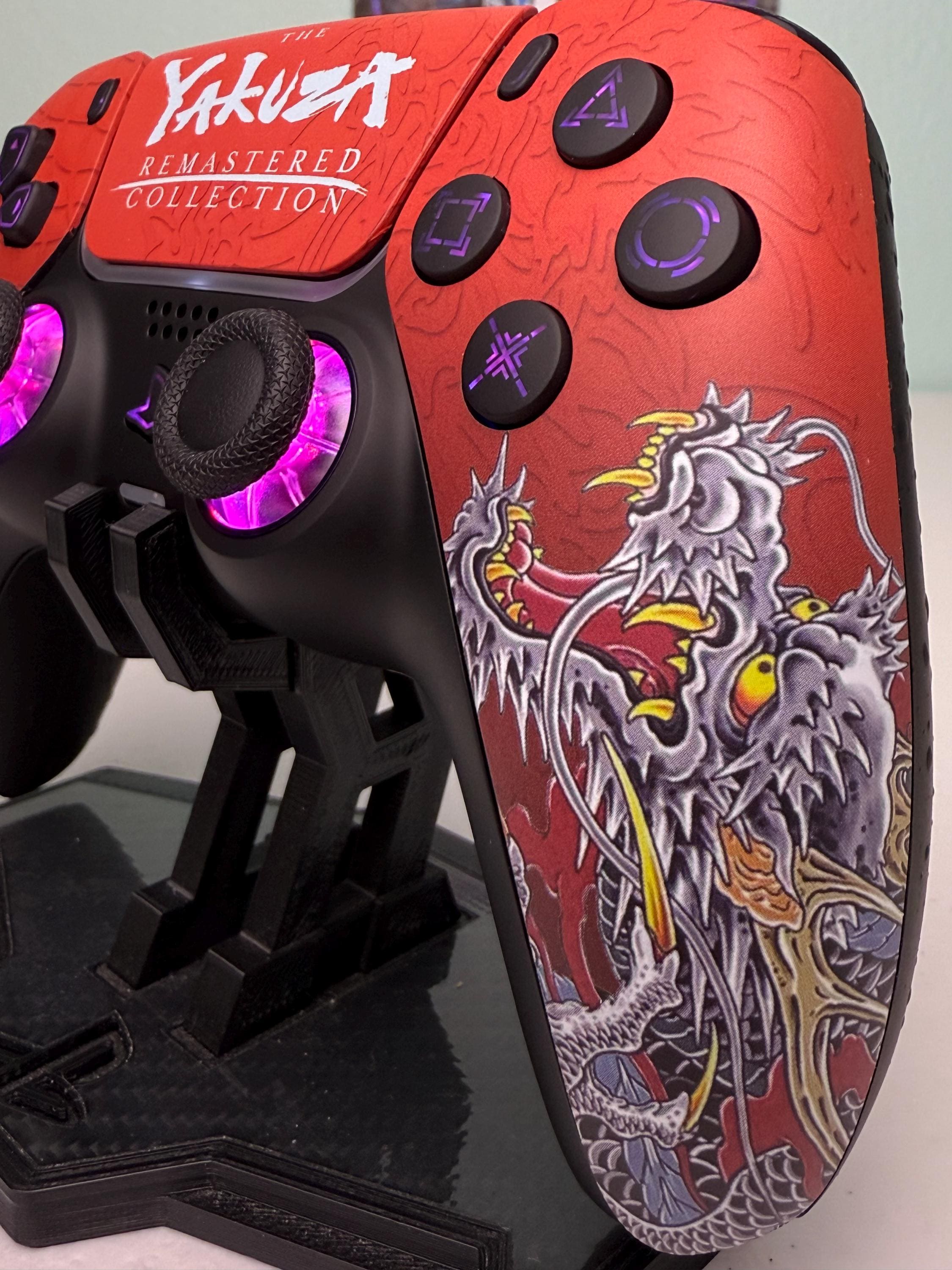 PS5★カスタム★カスタマイズ★ワイヤレス★コントローラ★ジャンク★中古★LED アニメガールゲームテーマ - RGB LED - PS5またはPC用のカスタム