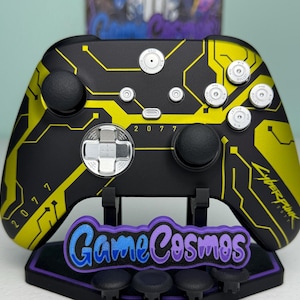 Cyber punk - Métal véritable - Toucher doux - Manette sans fil personnalisée pour Xbox ou PC