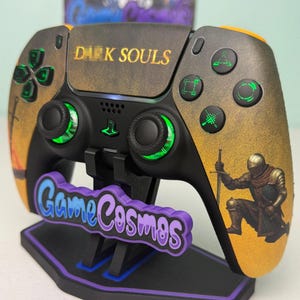 Soulsborne Dark aRPG - RGB LED - PS5またはPC用カスタムワイヤレスコントローラー - コントローラー 画像 4