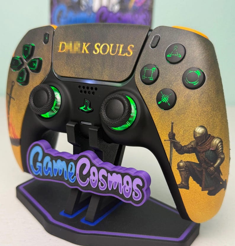 Soulsborne Dark aRPG - RGB LED - PS5またはPC用カスタムワイヤレスコントローラー - コントローラー 画像 4