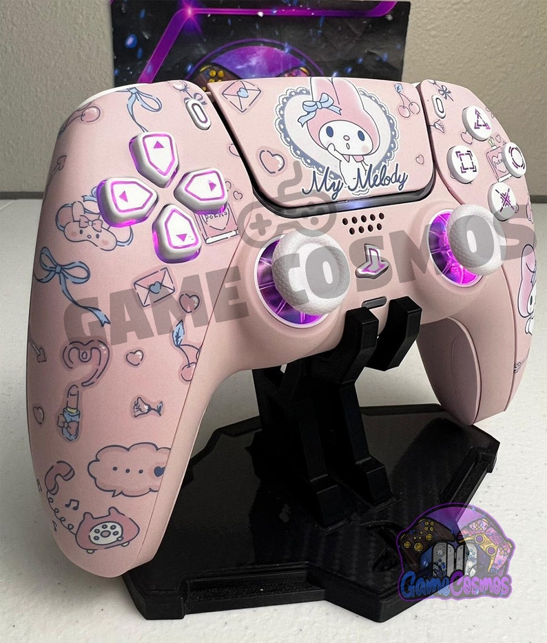Cute Cartoon Theme - RGB LED - Sakura Pink - Custom Wireless Controller ...