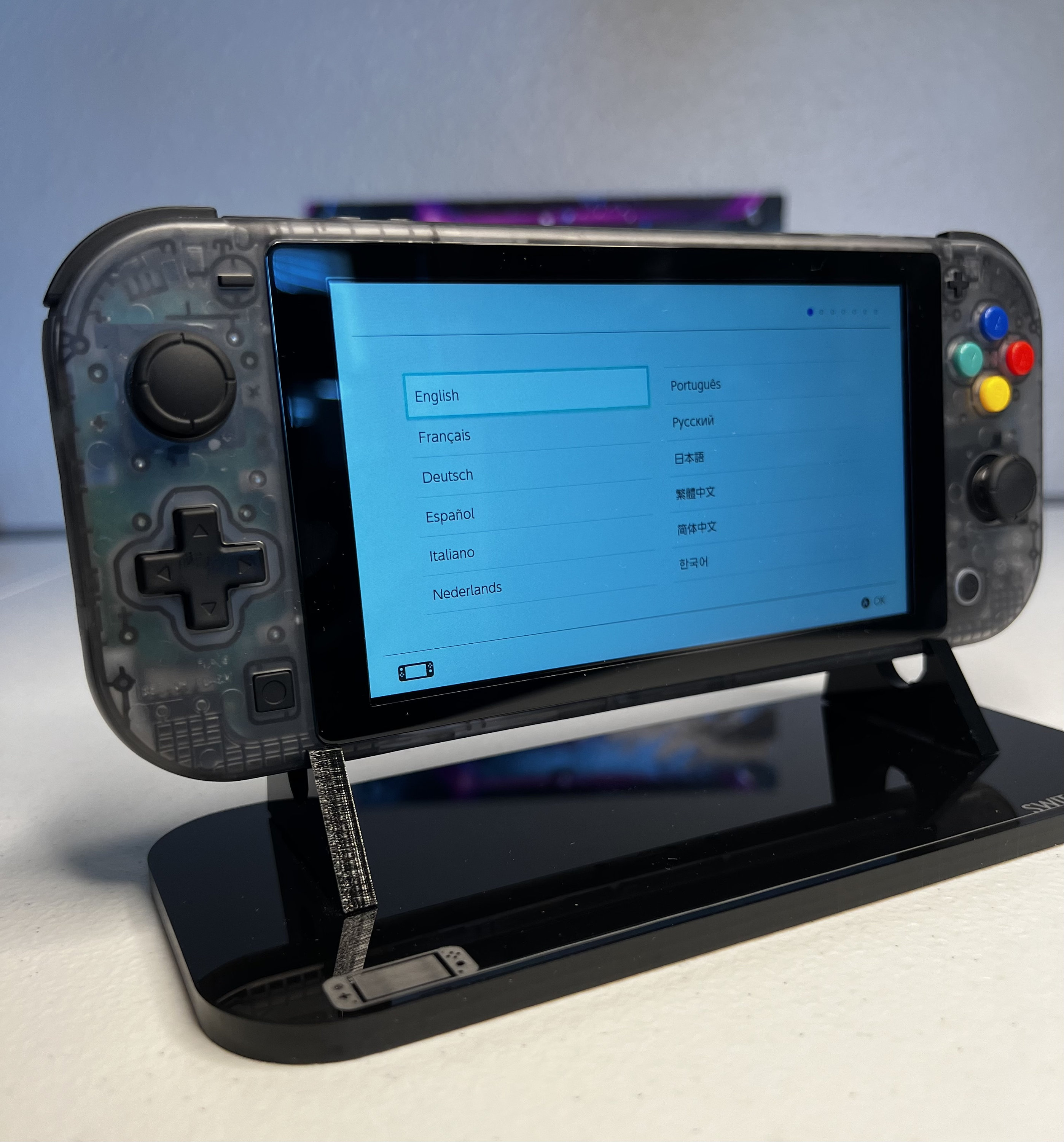 Nintendo Switch Lite カスタムブラックシェル クリアブラックシェル - ブラックアクセント - カスタムスイッチ