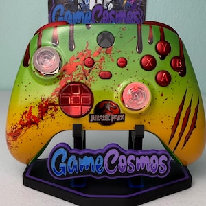 Jurassik Park - RGB LED - Custom Wireless Controller for Xbox or PC