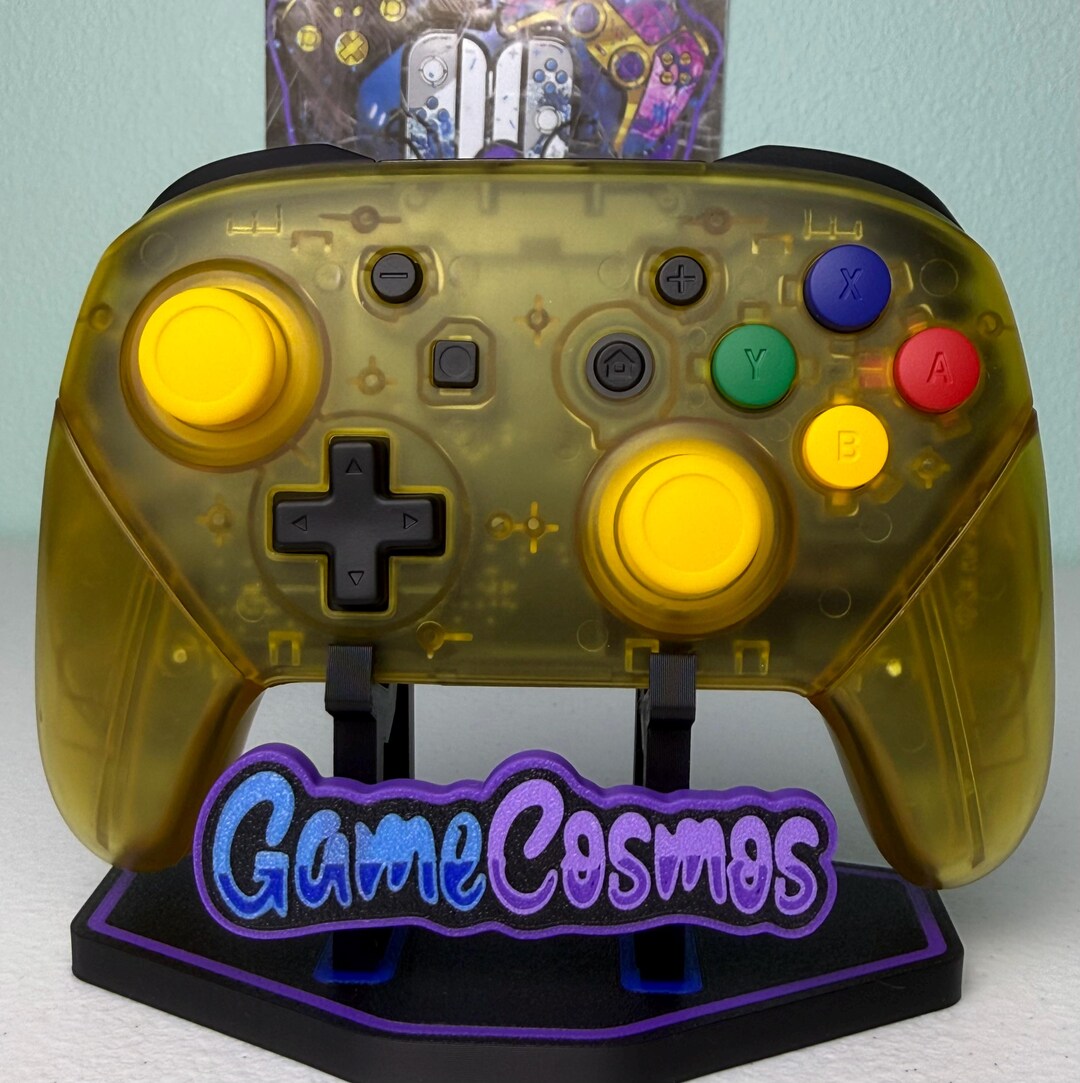 Transparent Yellow - Colorful ABXY - Wireless Pro Controller for the ...