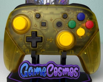 Transparent Yellow - Colorful ABXY - Wireless Pro Controller for The Switch Or PC