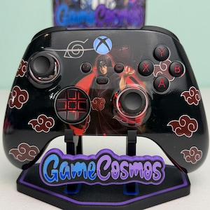 Anime Manga - Red Clouds - RGB LED - Custom Wireless Controller for Xbox or PC